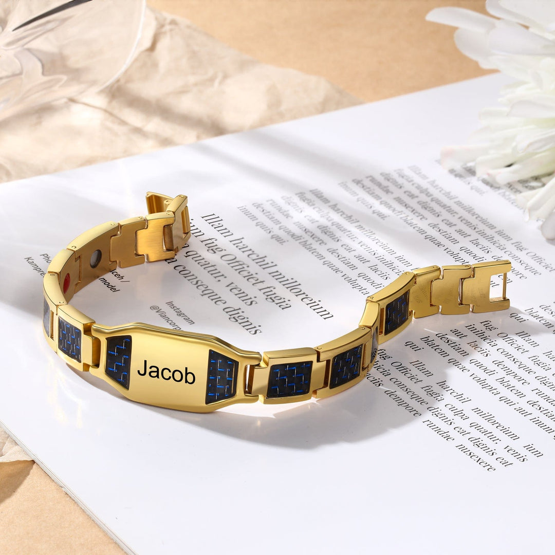 Personalized Men Bracelet Custom Name Bracelet for Him Bracelet For Man MelodyNecklace