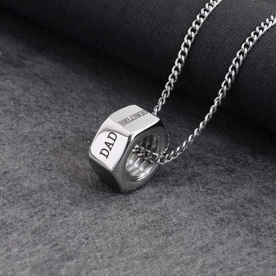 Personalized Screw cap Bead Pendant Necklace Necklace MelodyNecklace