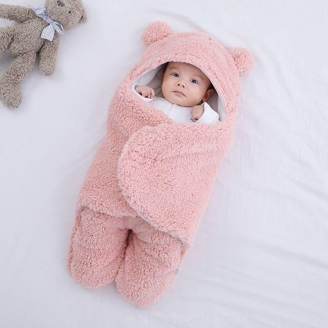 Newborn BabyWrap Plush Swaddle Blanket