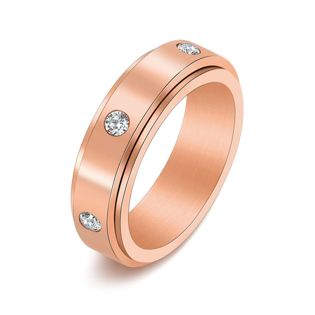 Relieving Anxiety Wedding Promise Ring A / Rose Gold / 5 Ring MelodyNecklace