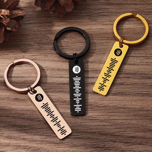 Scannable Spotify Code Keychain Personalized Music Keychain Keychain MelodyNecklace