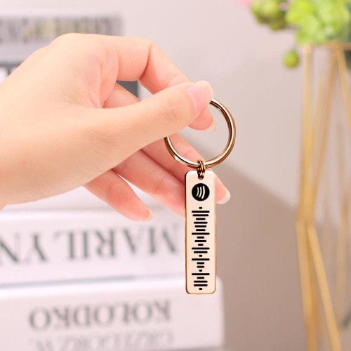 Scannable Spotify Code Keychain Personalized Music Keychain Keychain MelodyNecklace