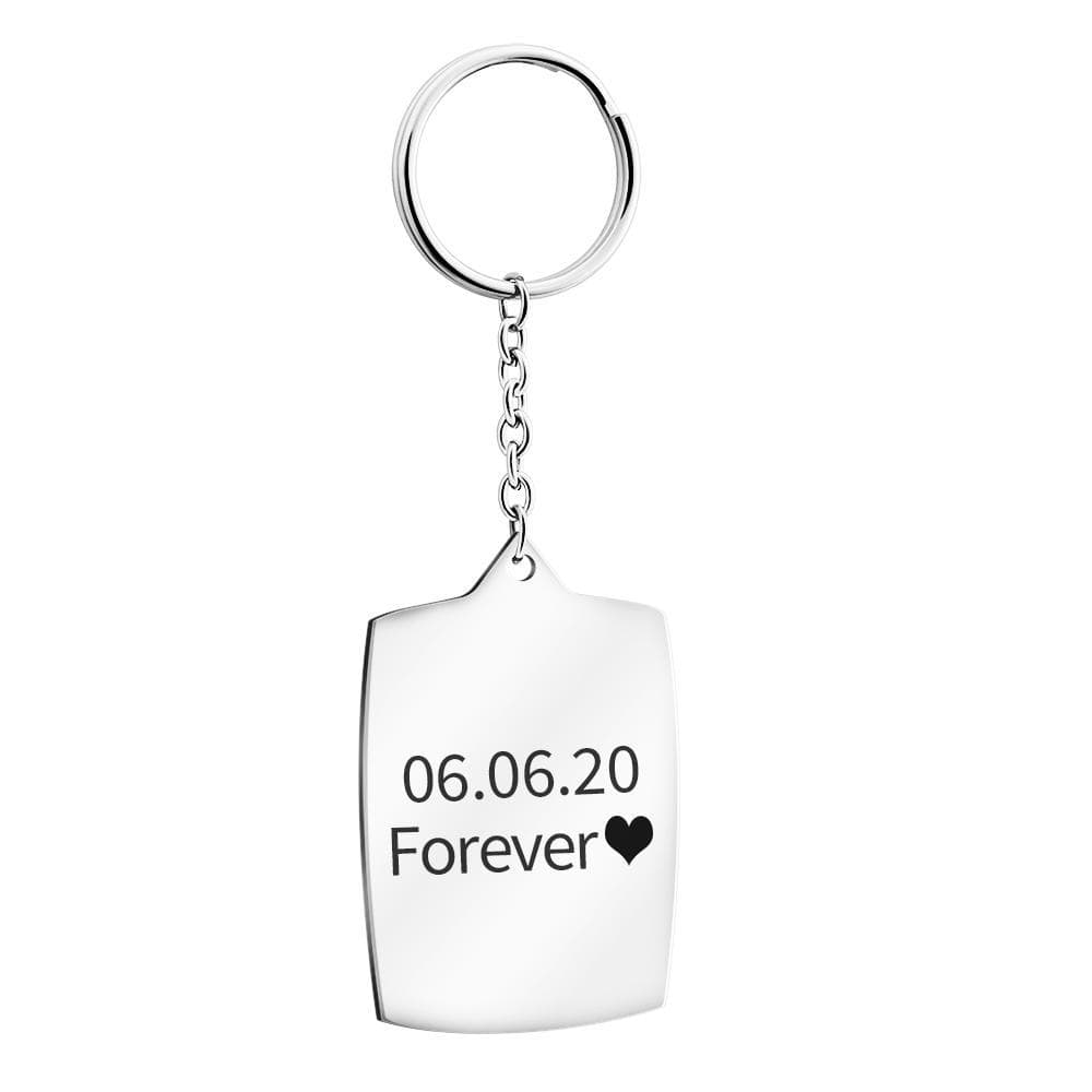 Scannable Spotify Keychain Personalized Photo and Engraving Keychain MelodyNecklace