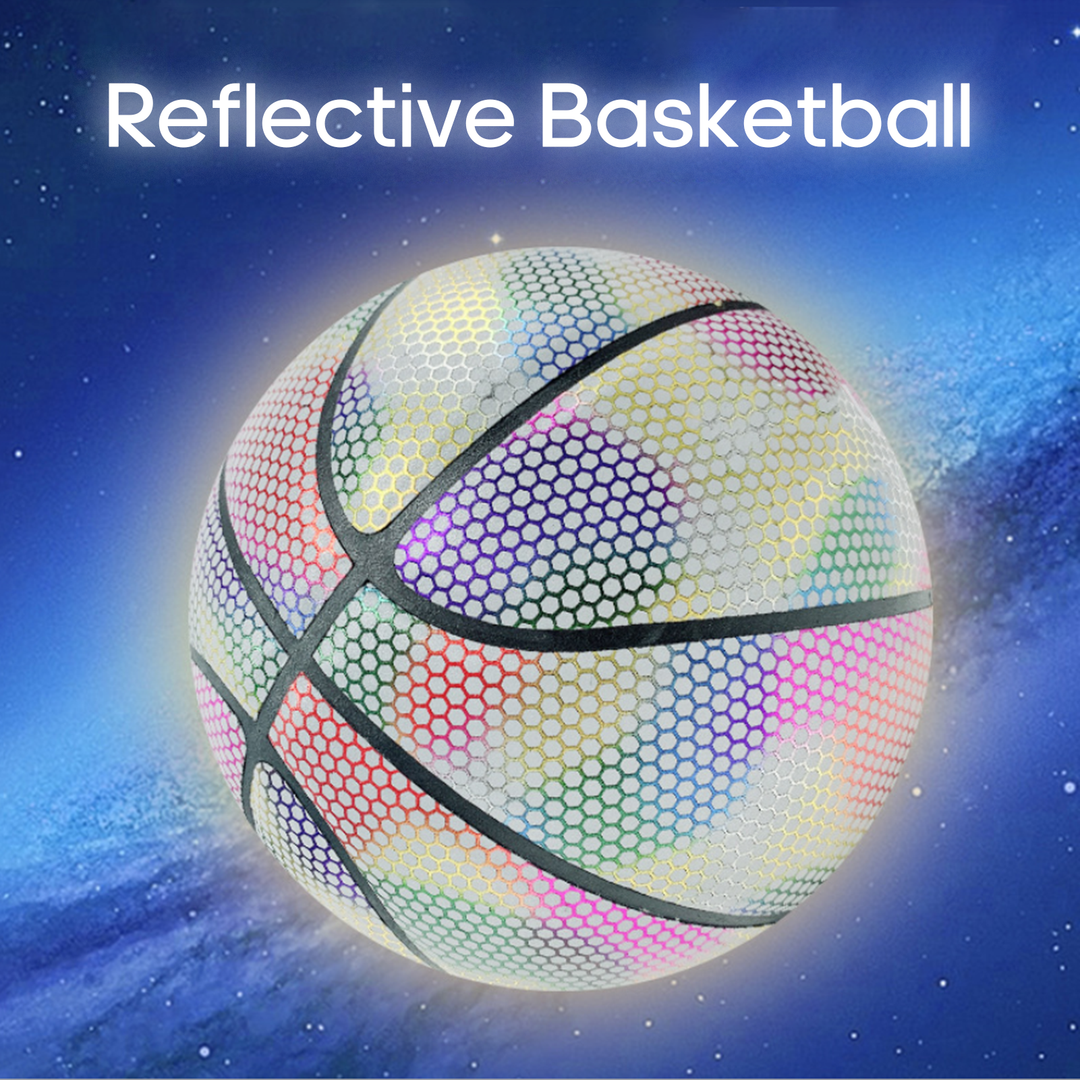 Glow in the dark Basketball Holographic Reflective Glowing Basketball