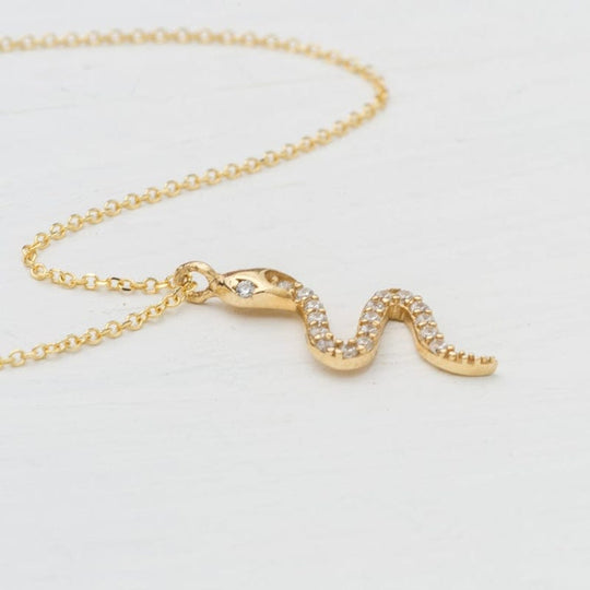 Snake Zircon Necklace Necklace MelodyNecklace