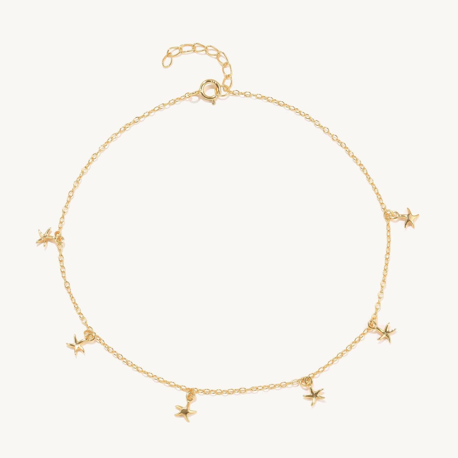 Starfish Anklet Gold Anklet MelodyNecklace