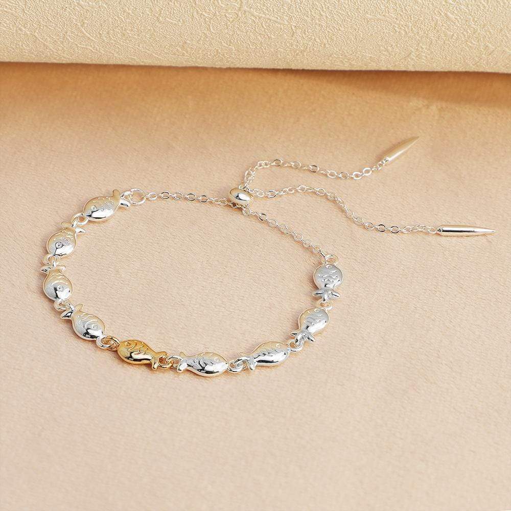 Swimming against the current silver Bracelet Bracelet For Woman MelodyNecklace