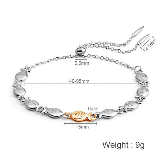 Swimming against the current silver Bracelet Bracelet For Woman MelodyNecklace