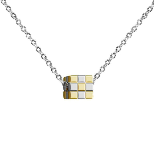 Three-dimensional Rubik's Cube Pendant Necklace for girl MelodyNecklace