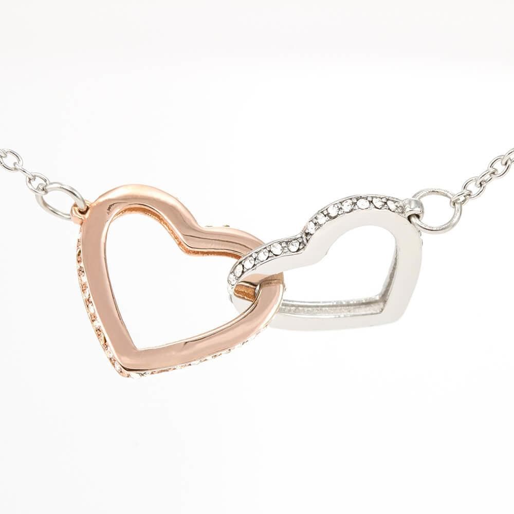 To My Favorite, To My Everything Interlocking Hearts Necklace Myron Necklace MelodyNecklace