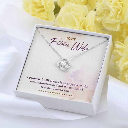 To My Future Wife Love Knot Necklace Myron Necklace MelodyNecklace