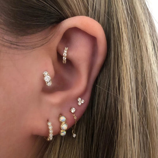 Triangle Zircon Piercings Earrings Earrings MelodyNecklace