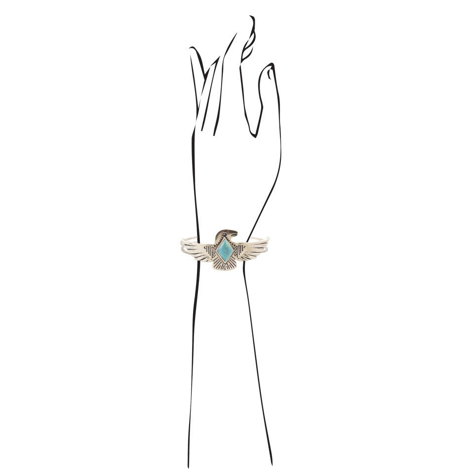 Turquoise and Bronze Phoenix Cuff Bracelet - Barse Jewelry