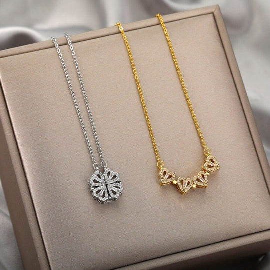 Two Ways to Wear Lucky Four Clovers Necklace Necklace MelodyNecklace