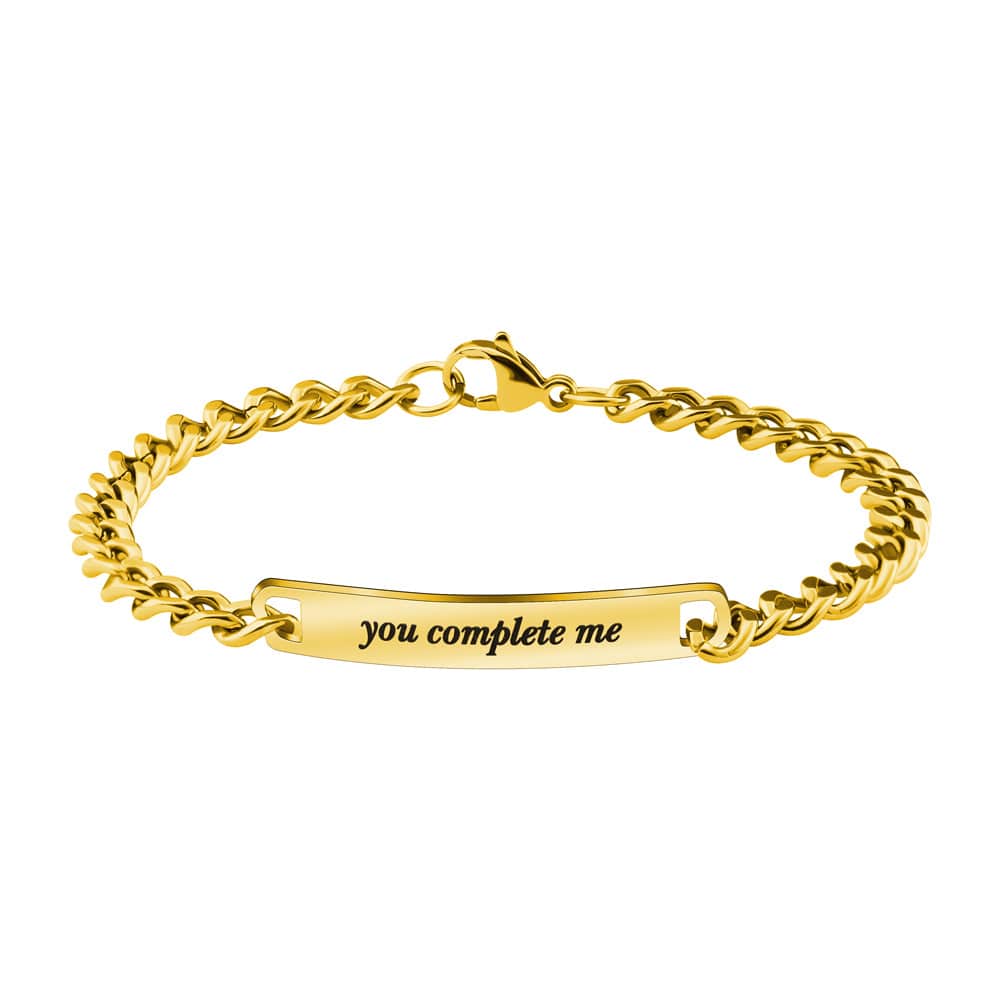 "You complete me" Adjustable Couple Bracelet(2 bracelets) Couple Bracelet MelodyNecklace